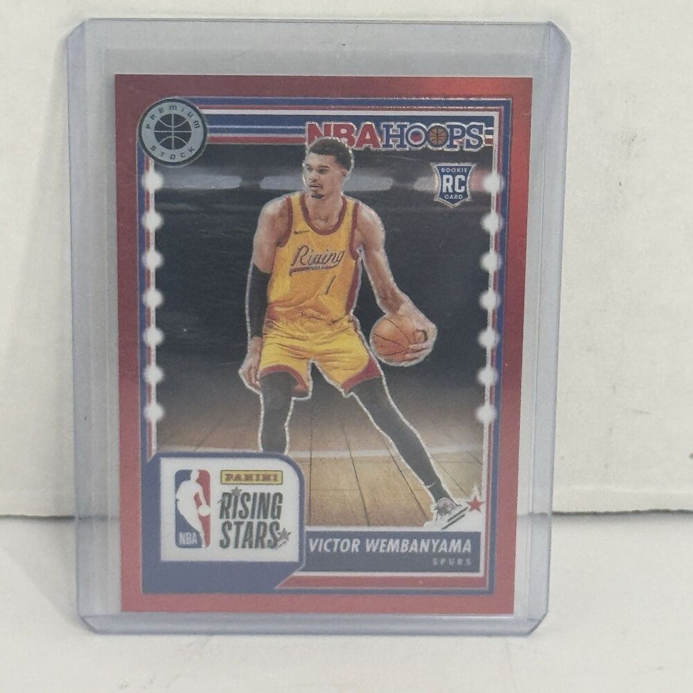 Victor Wembanyama RC Red Prizm /275 2023-24 Hoops Premium Stock Rising Stars
